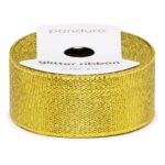 Lint - 25 mm - glitter goud