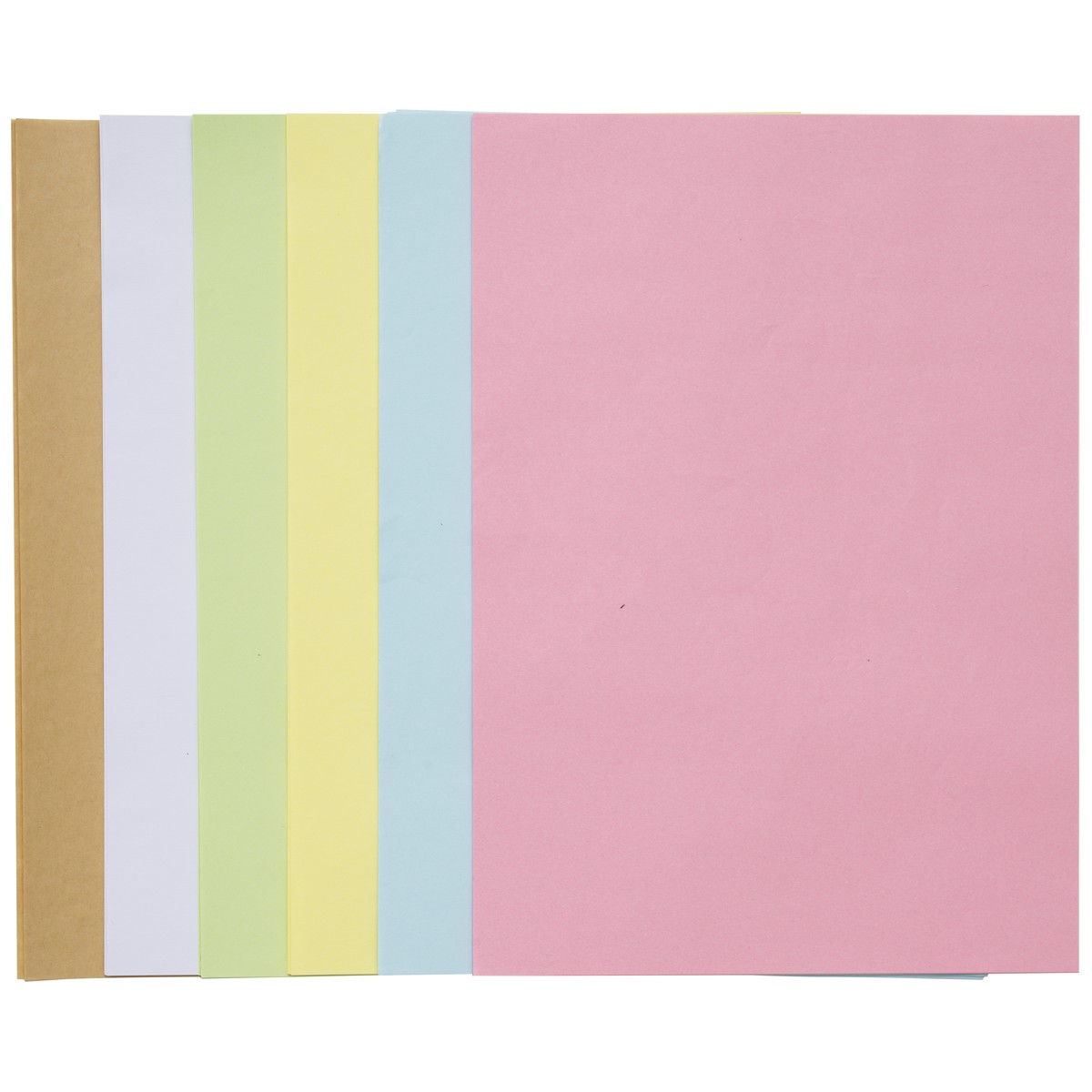 Gekleurd papier - A4 - kraft en pastel