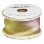 Organza lint - 38 mm - regenboog