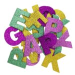 Funky Foam stickers - glitter letters