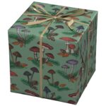 Cadeaupapier - 10 meter - bospaddenstoelen