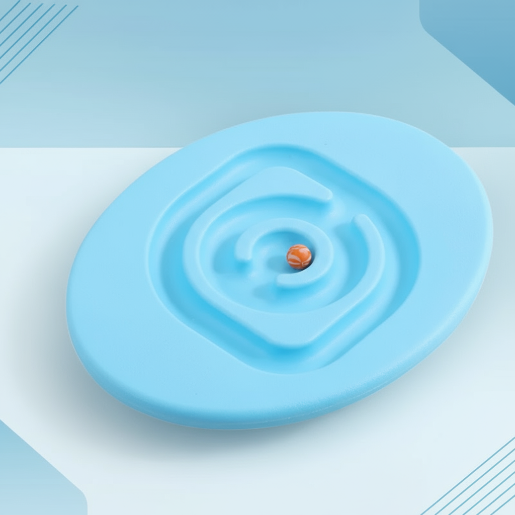 7_09c3a1e4-f929-4528-aa30-86e9097b17ef WobbelPlay– Leuk&Educatief– Evenwichtsbord voor Peuters en Kleuters Lichtblauw | Educatief Speelgoed - Afbeelding 1