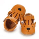 Mini Fashion - Zachte Eerste Stapjes - Dieren Kinder Schoentjes Tiger Tots Treads / 12cm (6–12 maanden) | Educatief Speelgoed
