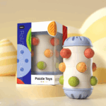 Sensory Baby Roll™ - Kruip&Grijp - Sensorisch Speelgoed Blauw (groot) | Educatief Speelgoed