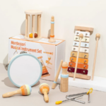 Infant Bell™ - Zachte Geluiden - Montessori Muzikale Instrumenten 7-Delige Set | Educatief Speelgoed