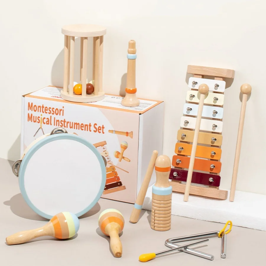 7_piece_set Infant Bell™ - Zachte Geluiden - Montessori Muzikale Instrumenten 7-Delige Set | Educatief Speelgoed - Afbeelding 1