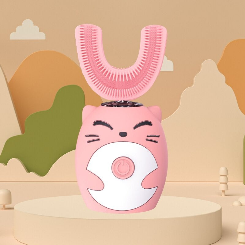 8-15YearsOld-Pink_sonic-electric-toothbrush-kids-360-silic_variants-3 Electric Toothbrush™ - maakt tanden poetsen leuker! - Elektrische Tandenborstel Roze (2-7 jaar) | Educatief Speelgoed - Afbeelding 1