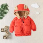 PolarNest– Warm&Trendy– Winterjas met Teddyvoering Rood / 120 (4–5 jaar) | Educatief Speelgoed