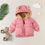 PolarNest– Warm&Trendy– Winterjas met Teddyvoering Roze / 100 (2–3 jaar) | Educatief Speelgoed