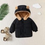 PolarNest– Warm&Trendy– Winterjas met Teddyvoering Zwart / 130 (5–6 jaar) | Educatief Speelgoed