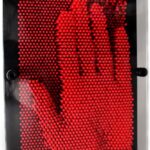 PinArt 3D– Creatief&Interactief– Sculptuur Bord M (17.8 × 12.5 × 5.8 cm) / Rood | Educatief Speelgoed