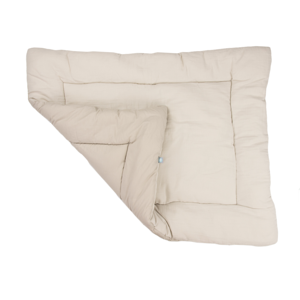 Boxkleed Funnababy 80x100 Muslin Sand Boxkleed Funnababy 80x100 Muslin Sand - Afbeelding 1