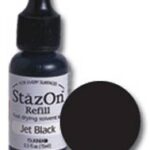 StazOn jet black stempelinkt - navulling