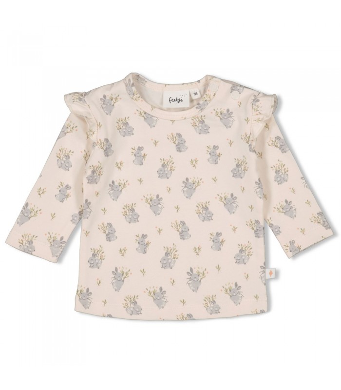 Shirt Longsleeve Feetje Fields of Green Ruffle Offwhite Shirt Longsleeve Feetje Fields of Green Ruffle Offwhite - Afbeelding 1