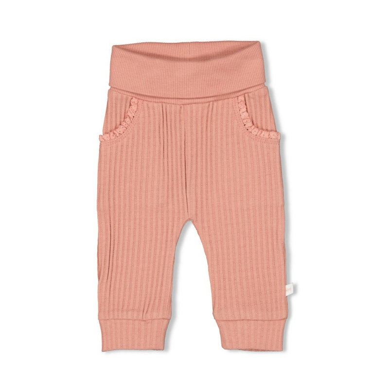 Broek Feetje Ajour Rib Morning Sun Roze Broek Feetje Ajour Rib Morning Sun Roze - Afbeelding 1