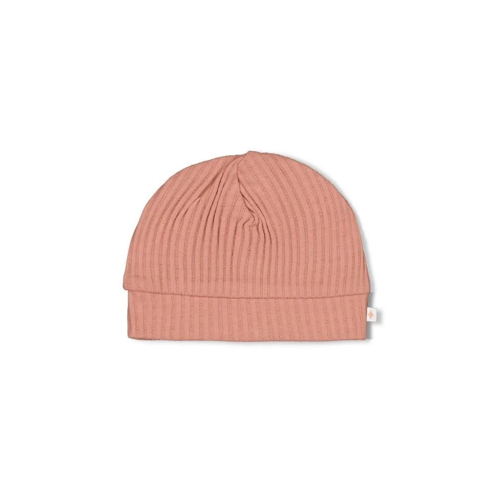 Mutsje Feetje Morning Sun Ajour Rib Roze One Size Mutsje Feetje Morning Sun Ajour Rib Roze One Size - Afbeelding 1