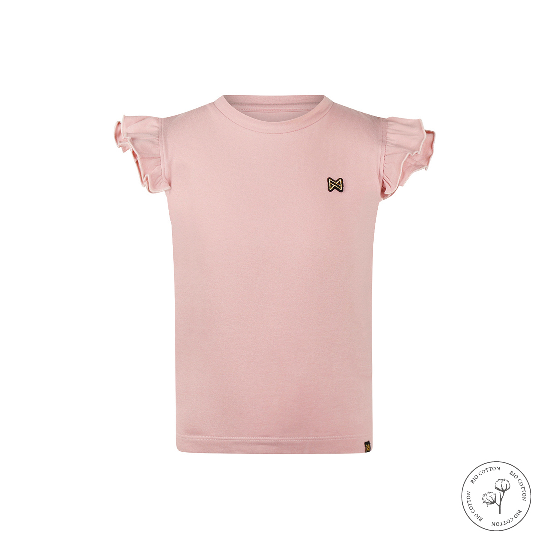 Shirt Korte Mouw Koko Noko Ruffle Dusty Pink - Afbeelding 1