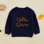 WarmWeave– Comfortabel&Speels–'Notre Dame'Trui Blauw / 110 (2–3 Jaar) | Educatief Speelgoed