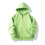 CoolKids– Stoer&Warm– Hoodie met rits Lichtgroen / 140 (7-8 jaar) | Educatief Speelgoed