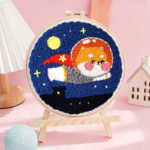 SoftLoop– Zacht&Creatief– DIY Punch Needle Thuisdecor Set Over Corgi | Educatief Speelgoed