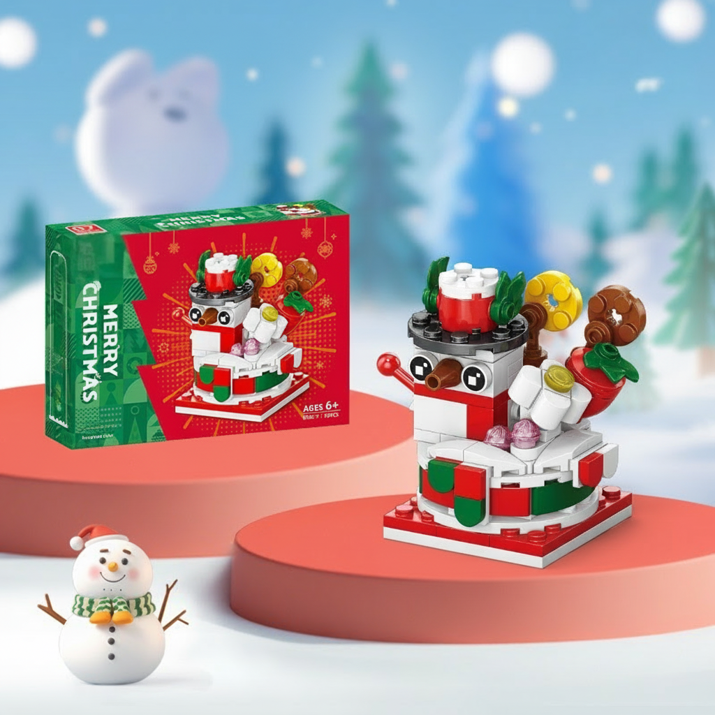 8_fa4c054d-47f9-46a3-a96c-57f6b50fd9dd WinterBlocks– Kerstig&Leuk– Kerst Constructie Speelgoed Sneeuwpop | Educatief Speelgoed - Afbeelding 1