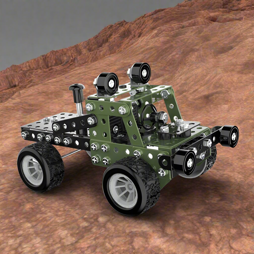 8_fca7ed42-5bd0-44bc-96bb-1b497c8aff48 MetalBuild– Stoer&Educatief– Constructie Voertuig Set Offroad-model 206 stuks | Educatief Speelgoed - Afbeelding 1