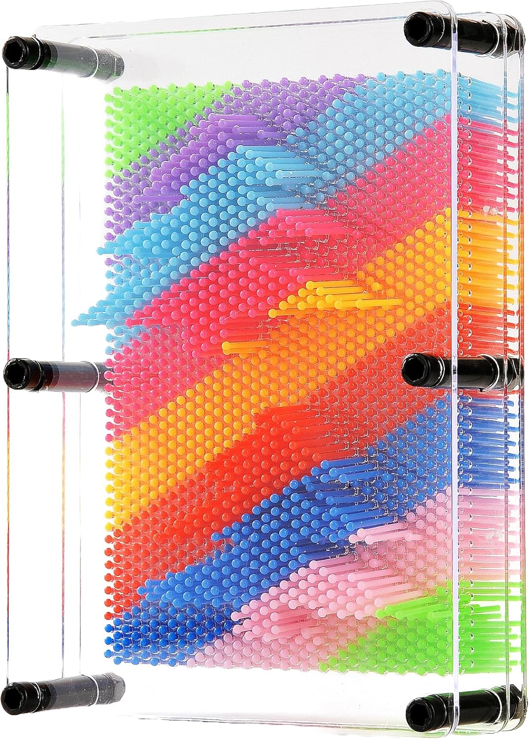 91moKM9zN9L._AC_SL1500 PinArt 3D– Creatief&Interactief– Sculptuur Bord S (12.5 x 9.5 x 5.5 cm) / Regenboog | Educatief Speelgoed - Afbeelding 1