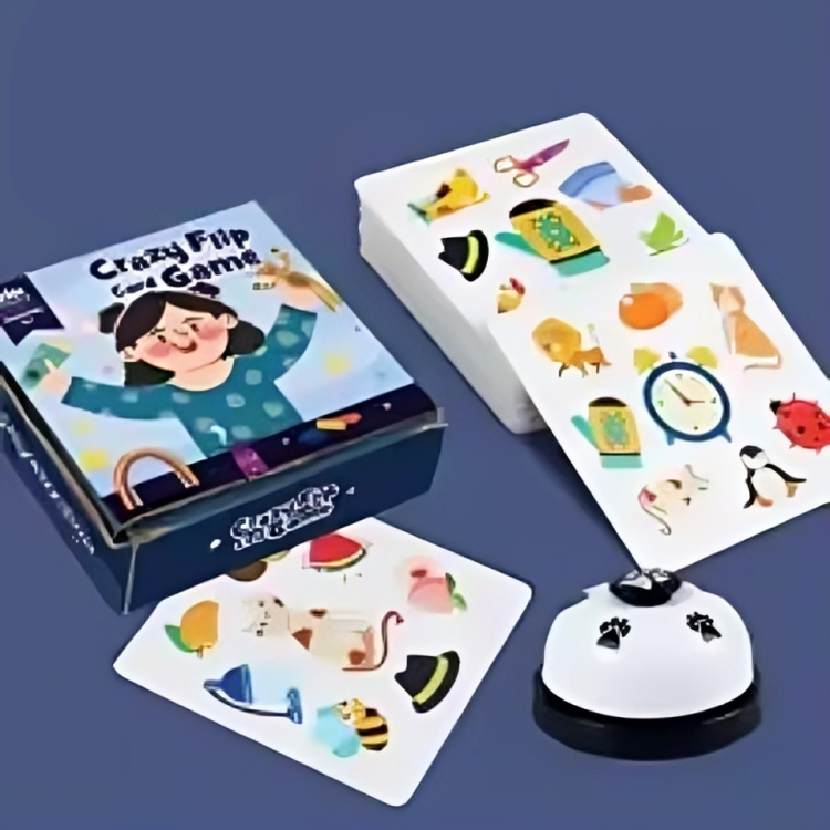 94502904340 Memory Dobble Game™ - Leerzaam&Avontuurlijk - Geheugen Kaartspel Geheugen Kaartspel incl. bel | Educatief Speelgoed - Afbeelding 1