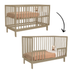 Meegroei Ledikant Novi at Home® Lauren Sand 60x120