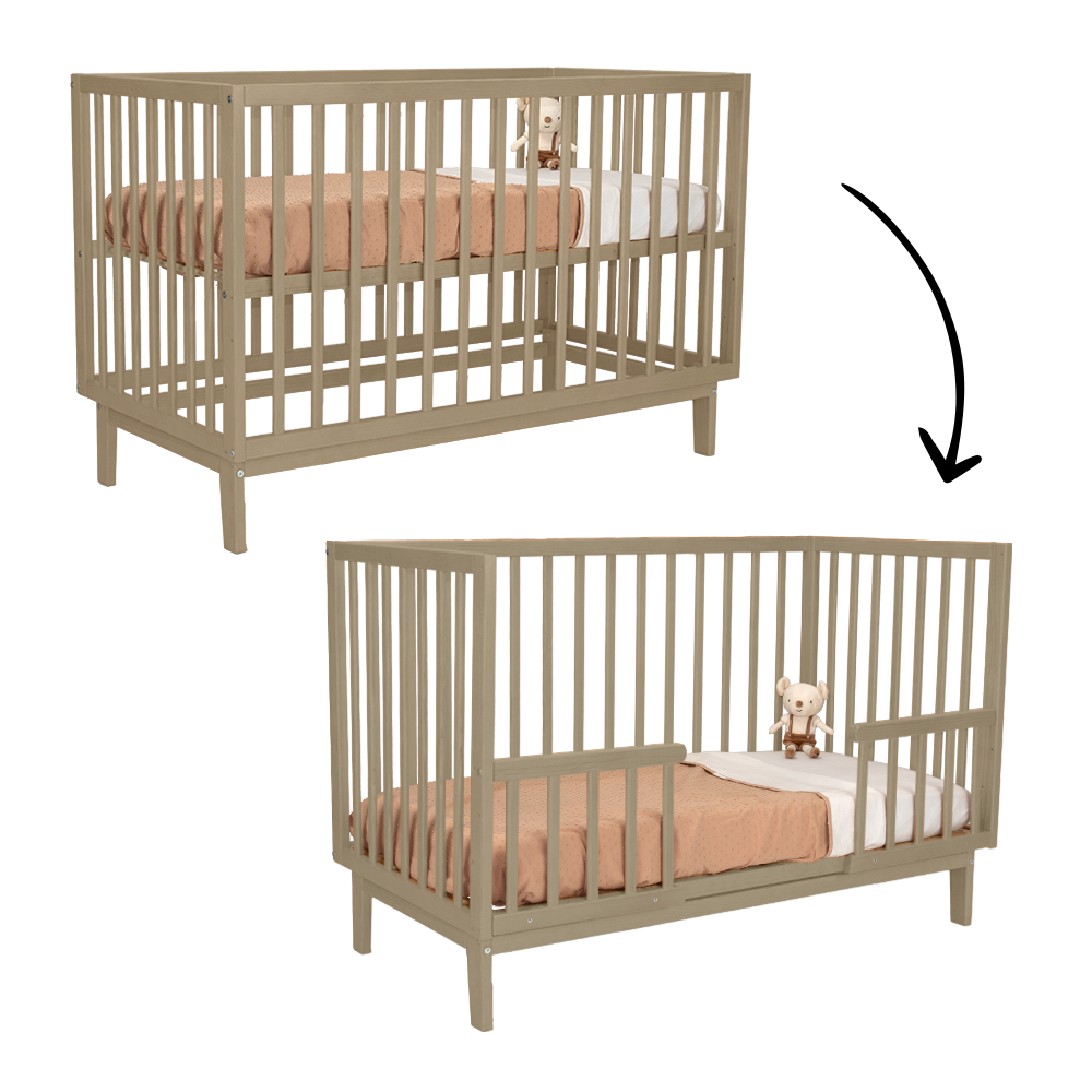 Meegroei Ledikant Novi at Home® Lauren Sand 60x120 Meegroei Ledikant Novi at Home® Lauren Sand 60x120 - Afbeelding 1