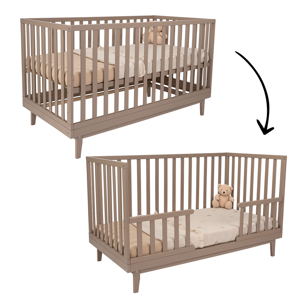 Meegroei Ledikant Novi at Home® Elise 70x140 Sand Meegroei Ledikant Novi at Home® Elise 70x140 Sand - Afbeelding 1