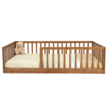 Peuterbed Colorfull Home Vloerbed 70x140 Walnut