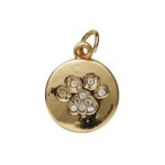 Charm Series hanger - pootafdruk goudkleurig