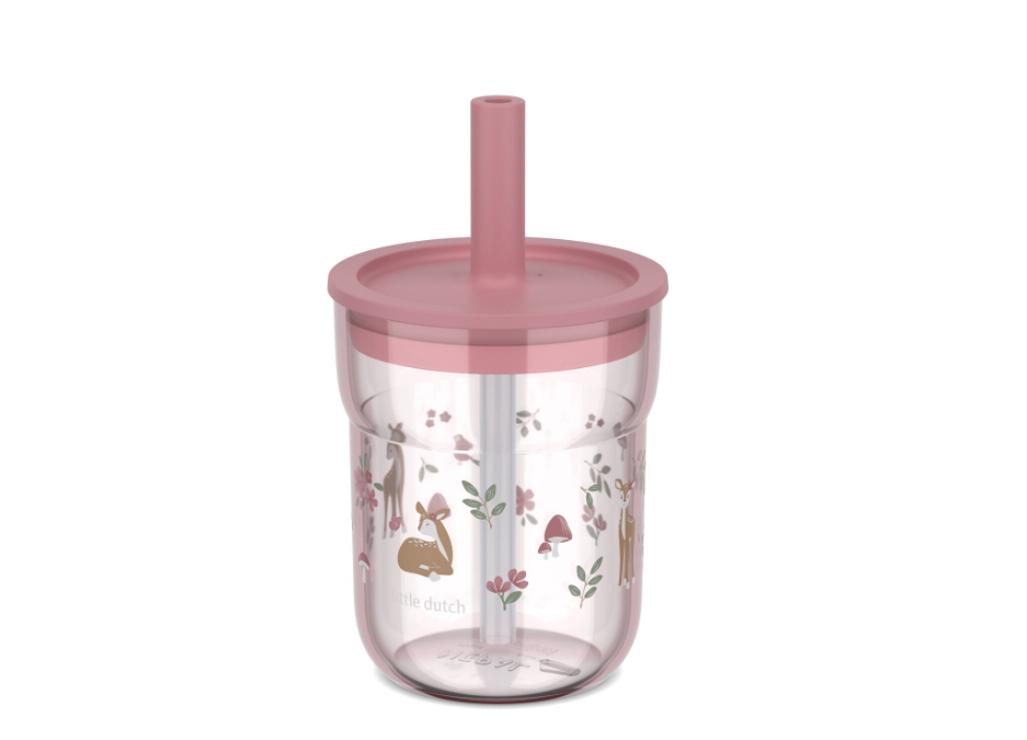 Beker Mepal x Little Dutch Met Rietje 250ml Mio Fairy Garden Beker Mepal x Little Dutch Met Rietje 250ml Mio Fairy Garden - Afbeelding 1