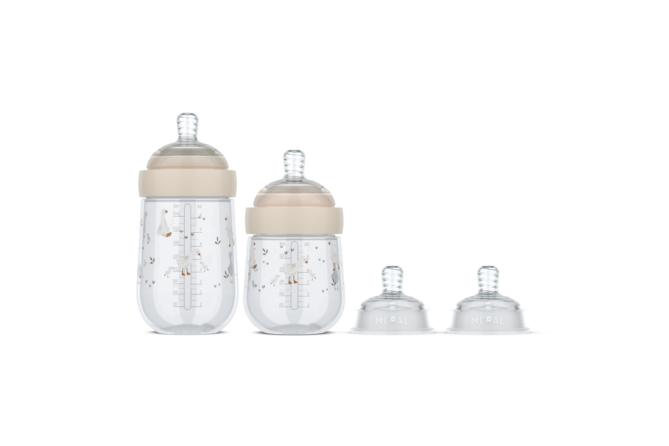 Starterset Babyflessen Mepal x Little Dutch Mio Little Goose 4-delig Starterset Babyflessen Mepal x Little Dutch Mio Little Goose 4-delig - Afbeelding 1