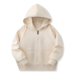 CoolKids– Stoer&Warm– Hoodie met rits Abrikoos / 120 (5-6 jaar) | Educatief Speelgoed