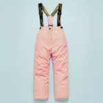 GlacierFit– Ademend&Beschermend Waterdicht– Ski-pak met Fleecevoering Lichtroze broek / 160 (15–16 jaar) | Educatief Speelgoed