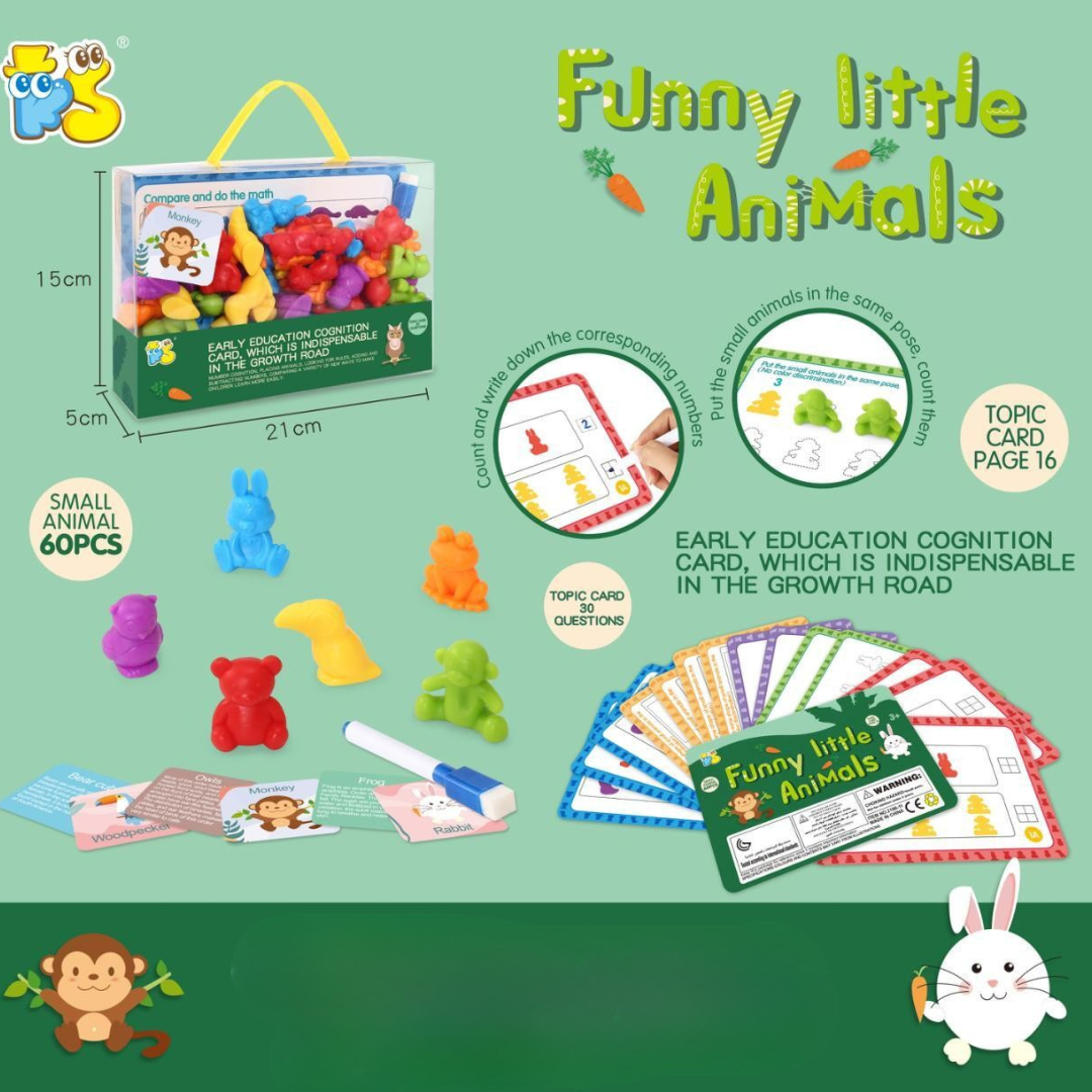 BearSet_AnimalB Rainbow Teddy Bears Toys™ - Educatief&Creatief - Regenboog Telberen Beren Set (Dier B) | Educatief Speelgoed - Afbeelding 1