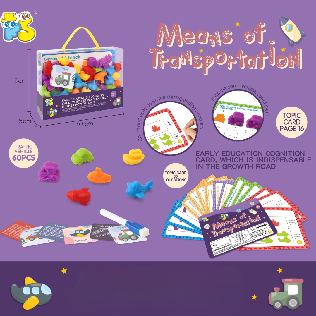 BearSet_Traffic_7f7cc335-ea63-450c-a272-be1525593fcb Rainbow Teddy Bears Toys™ - Educatief&Creatief - Regenboog Telberen Beren Set (Verkeer) | Educatief Speelgoed - Afbeelding 1