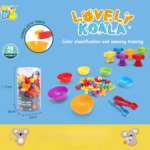 Rainbow Teddy Bears Toys™ - Educatief&Creatief - Regenboog Telberen Beren (Dier D) | Educatief Speelgoed