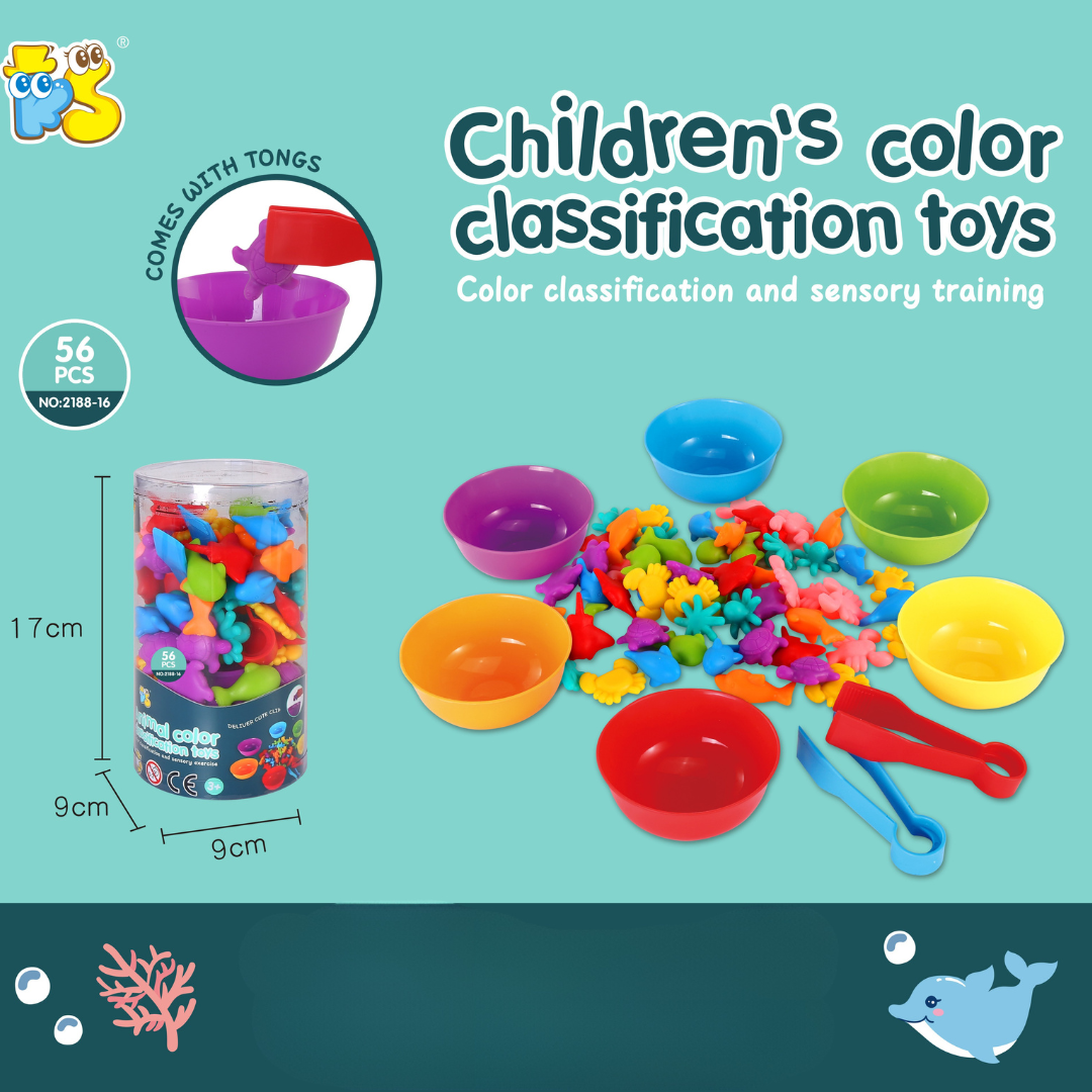 Bears_SeaAnimal Rainbow Teddy Bears Toys™ - Educatief&Creatief - Regenboog Telberen Beren (Zeedier) | Educatief Speelgoed - Afbeelding 1