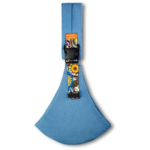 Baby Carry Sling™ - Verstelbare draagzak - Heupdrager Blauw Effen | Educatief Speelgoed