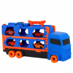 Mega Transporter - 9-in-1 Raceplezier - Transformeerbare Speelgoedtruck Blauw | Educatief Speelgoed
