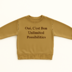 Mini Fashion™ -"Oui, C'est bon."- Sweater Chai Crème / 80 | Educatief Speelgoed