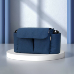 ToddlerOrganizer– Waterafstotend&Ruim– Kinderwagen Organizer met Flessenhouders Donkerblauw | Educatief Speelgoed