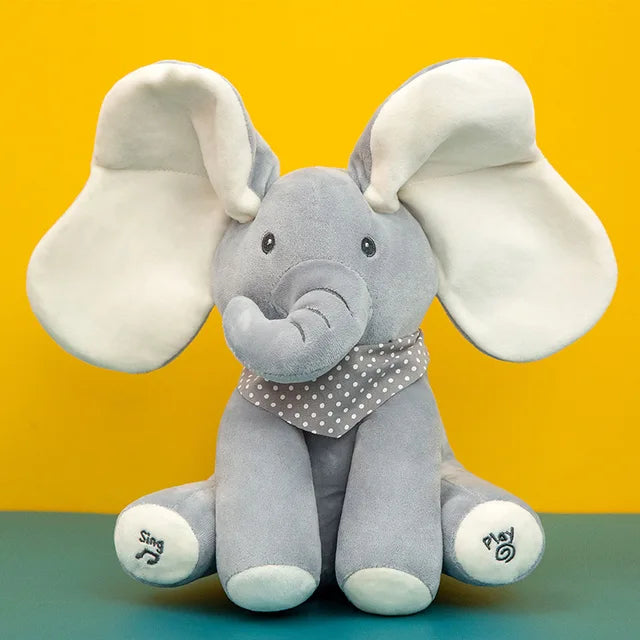 Ears-Move-Music-Baby-Animal-Hide-And-Seek-Cat-Soothing-Doll-Elephant-Plush-Toy-Kids-Birthday.jpg_640x640_190350a3-4134-4790-8be9-137315970f7d MusicOllie™ - Knuffelige noten - Knuffelspeelgoed Wit | Educatief Speelgoed - Afbeelding 1