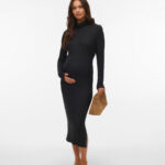 Midi Jurk Mamalicious Zwart