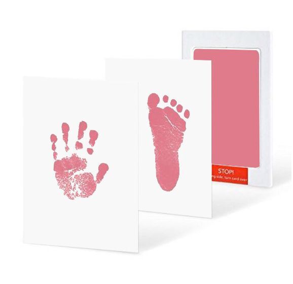 FmKLEnvironmental-Friendly-Non-Toxic-Newborn-Baby-Hand-Footprint-Imprint-Kit-Baby-Souvenirs-Casting-Baby-Shower-Footprint Baby Handprint Kit™ - Uniek aandenken aan uw baby - Afdruk Kit Roze | Educatief Speelgoed - Afbeelding 1