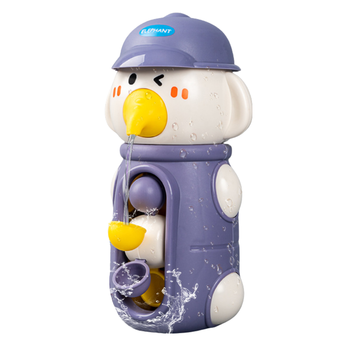 GreenDuck_cc755f72-c93e-476b-8d49-990f2c515f23 SpinSplash– Schattig&Leuk– Bad Speelgoed Spinner Paarse Olifant | Educatief Speelgoed - Afbeelding 1