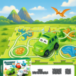 Car Track™ - Bouw, speel en ontdek - Speelgoedautoset Groene SUV / 25-delige | Educatief Speelgoed